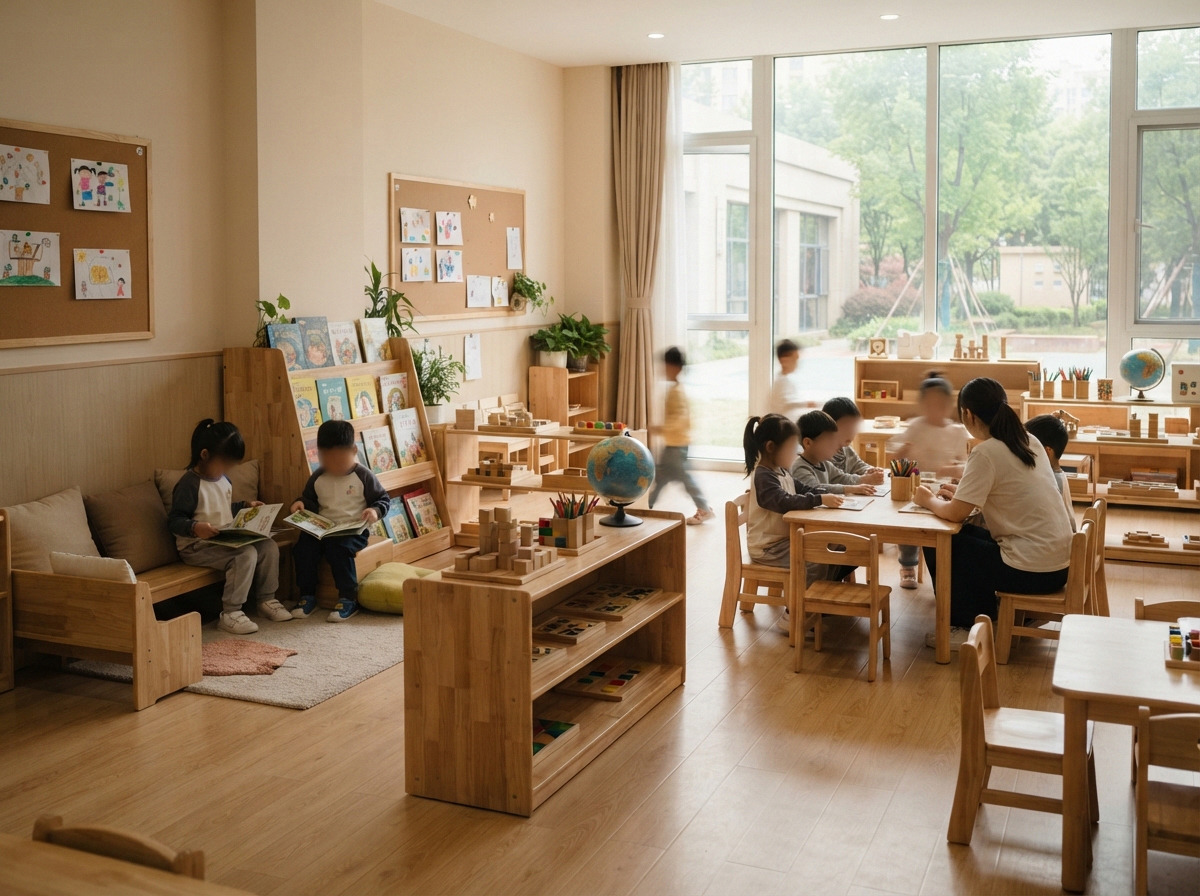 明亮安全的幼儿园教室